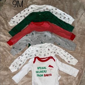 Christmas Onesies 9 Months